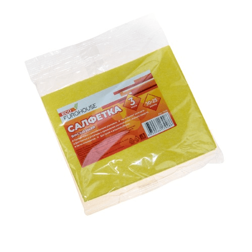 EUROHOUSE Салфетки из вискозы 25*30см, 3шт . 150 / 13136 /