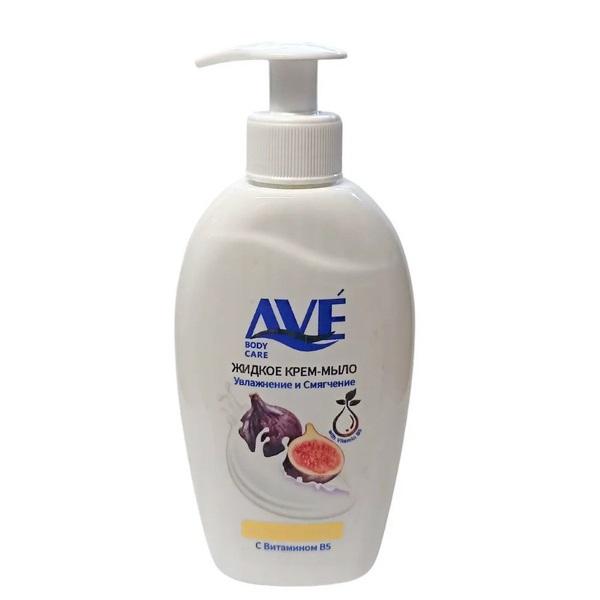 "AVE" Жидкое крем-мыло Инжир и Молоко (дозатор-300мл).12