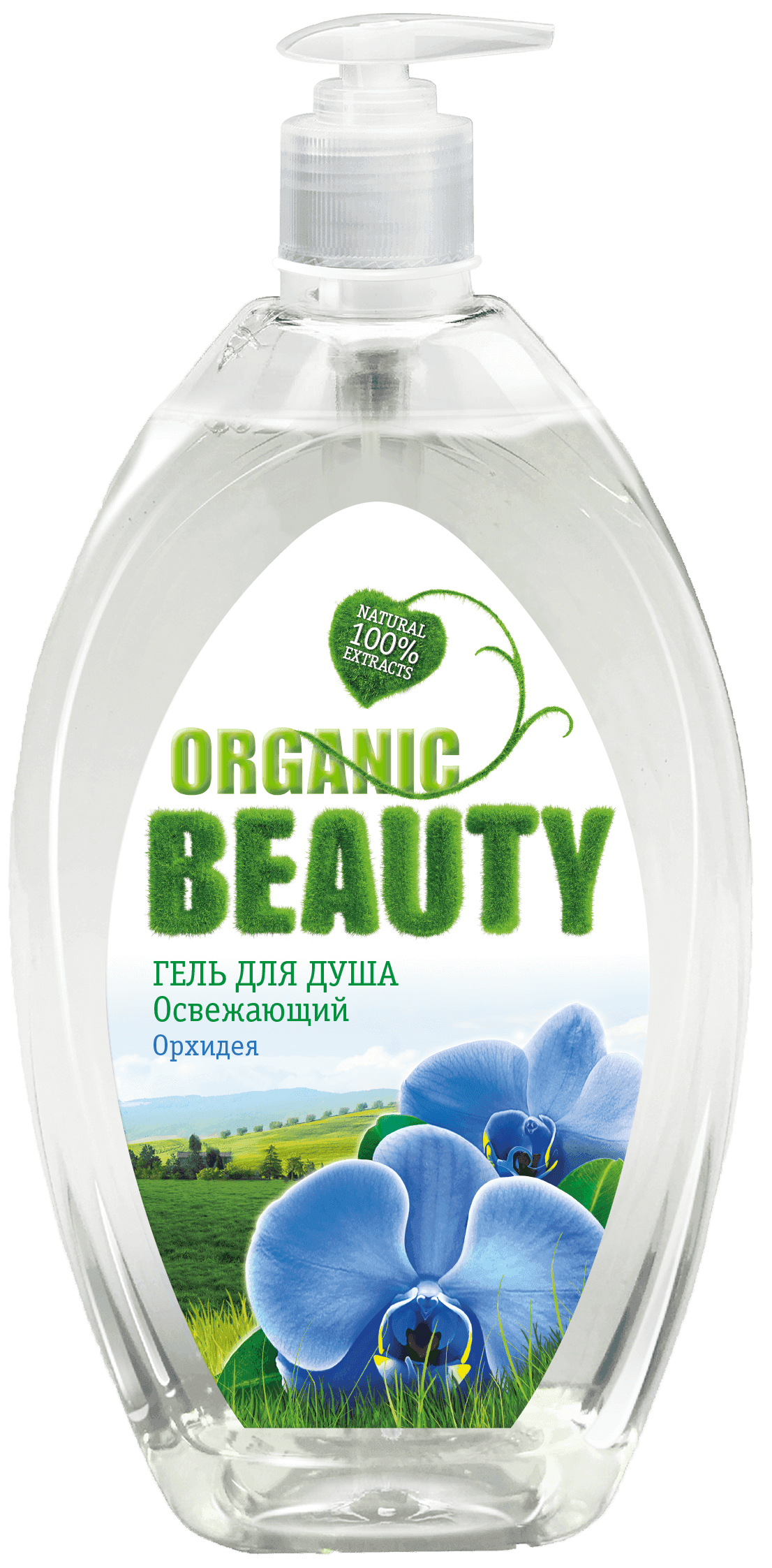 Organic Beauty Гель-душ (1л) Освежающий Орхидея (6) /11119/