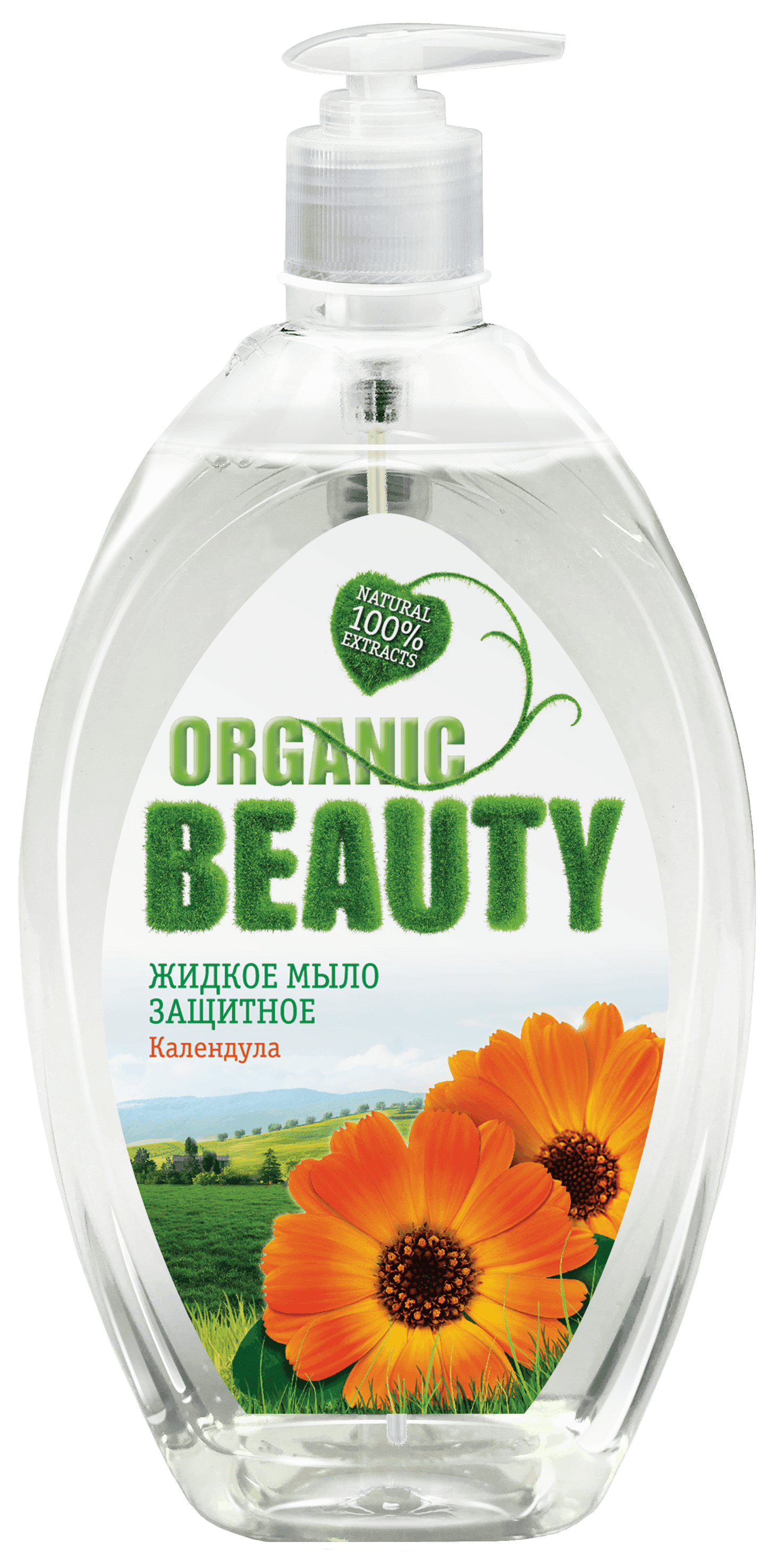 Organic Beauty Уход за телом МЫЛО жидкое Защитное (500мл). 8 /арт-39714