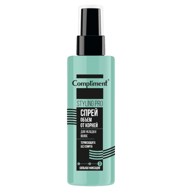 "Сompliment" Styling Pro Спрей для укладки волос объем от корней, сильная фиксац (150мл).12 /918329