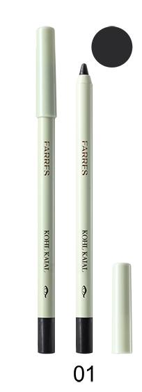 FARRES /W209-01/ Карандаш-подводка Водостойкий КАЯЛ № 01 Чёрный.(6)  