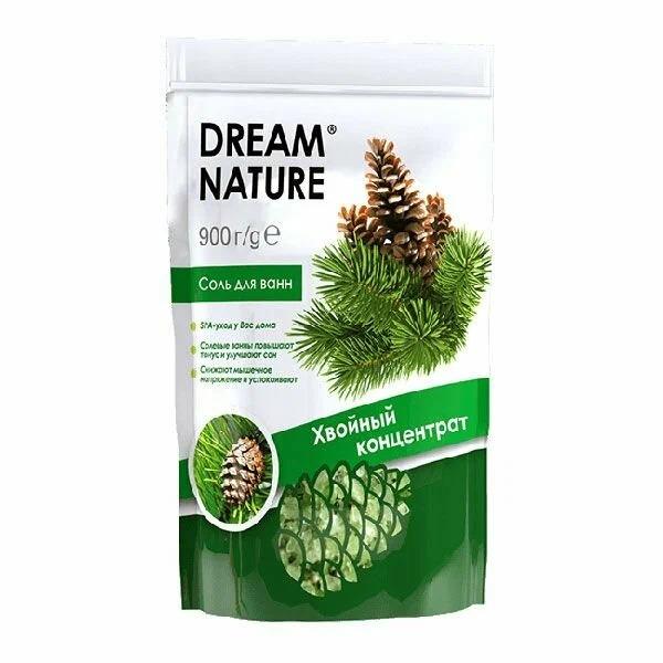 Dream Nature Соль для ванн "Хвойный концентрат" дой-пак 900 г.(14)