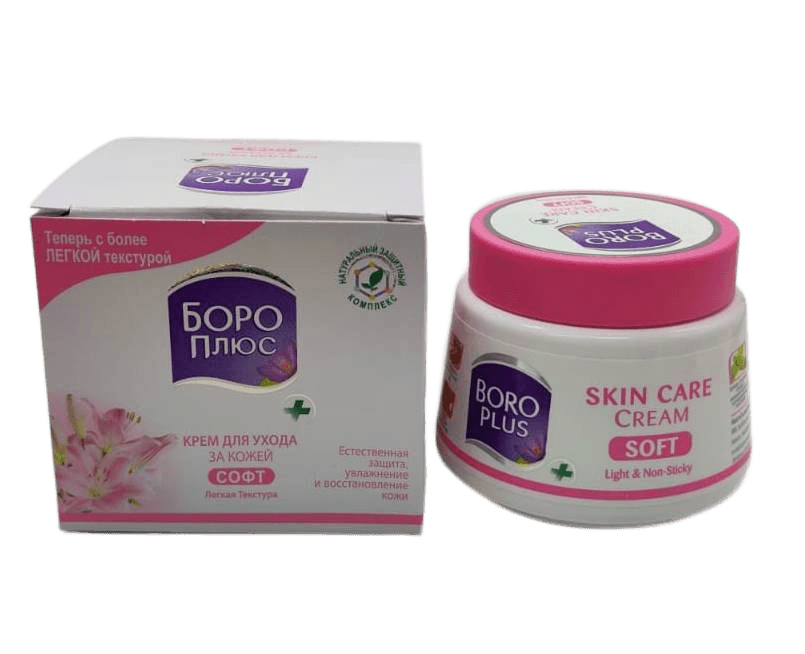 Himani Boro plus Крем для ухода за кожей "Софт"(розовый), 200мл.(24) /арт-33804/