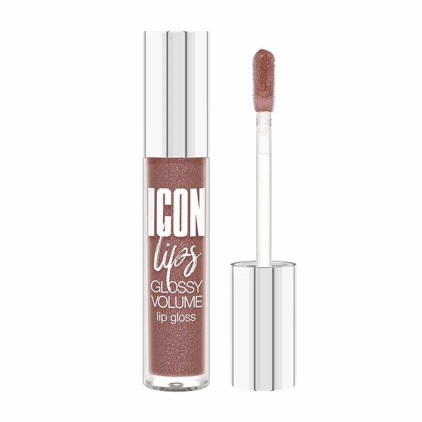LUXVISAGE Блеск для губ с эффектом объема "ICON" т.506 Caramel Beige (6)