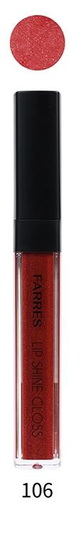FARRES /7202-106/ Блеск-Масло для губ Cherry Glow (красно-коричневый) 3мл (*6)