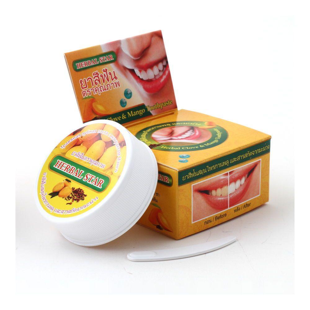 Herbal Star Зубная паста (30г) Herbal Clove & Mango / Гвоздика и Манго. 12