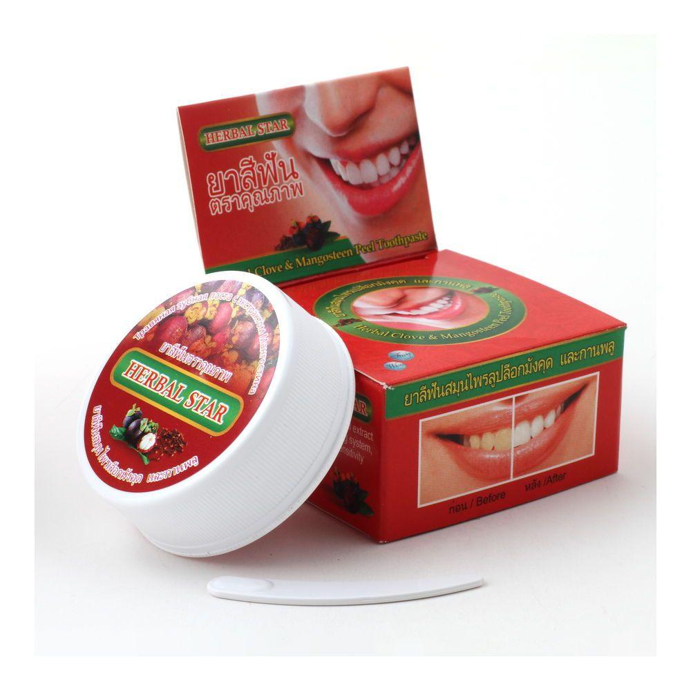 Herbal Star Зубная паста (30г) Herbal Clove & Mangosteen Peel / Гвоздика с кожурой Мангостина. 12