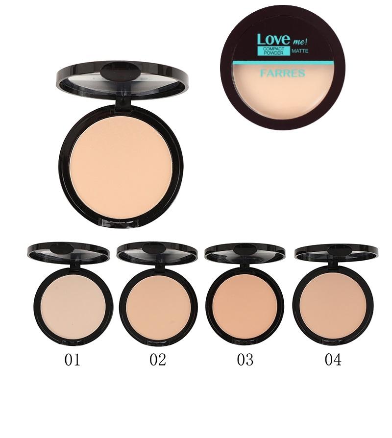 FARRES /3208-02/ Пудра матовая "Fit Me!" 10г. тон натуральный.(*6)