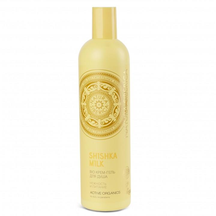 NS "BIO" Крем-гель для душа "SHISHKA MILK" Нежность и питание (550мл).12