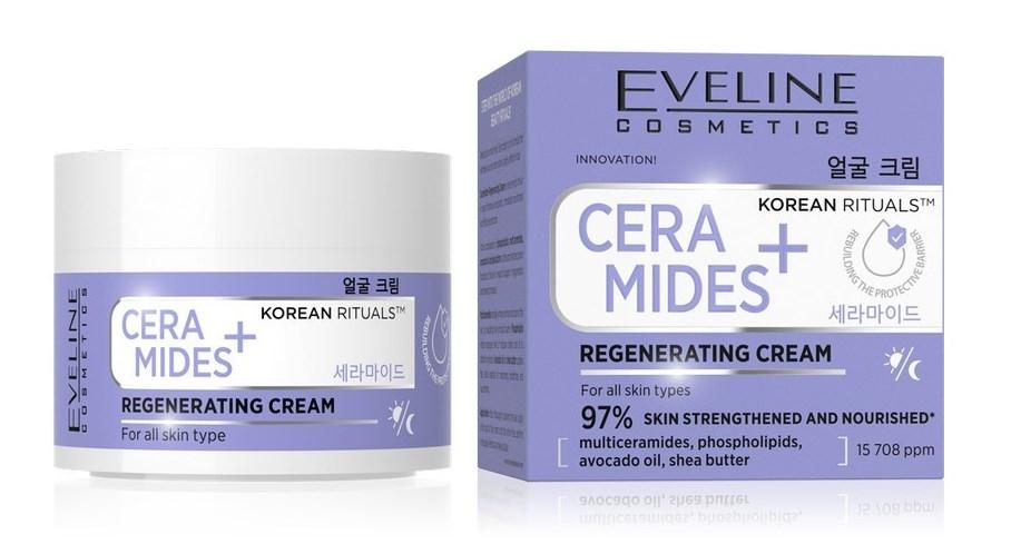 Eveline "KOREAN RITUALSTM" CERAMIDES+ Регенерирующий крем для лица для всех типов кожи (50мл).30