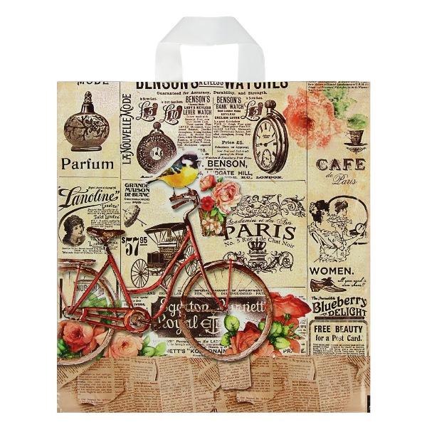 Е6832 Пакет ПЭ 40*42+6 петлевая ручка (Старое время).25