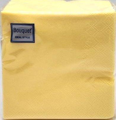 Ф958 Салфетки Bouquet Ideal Style 24х24, 2сл, 50л, цвет светло-желтый./28