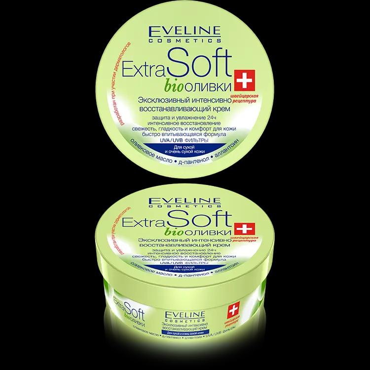 Eveline Extra Soft Bio Оливки Крем Эксклюзив. Интенсивно восстанавлив. (200мл).12 (зел. банка)