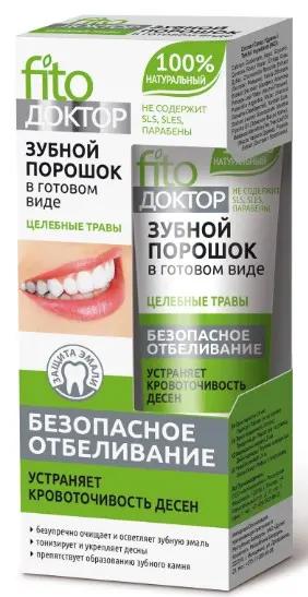 ФК /2342/ Зубной порошок в готовом виде "Fito Доктор" Целебные травы (туба-45мл).18