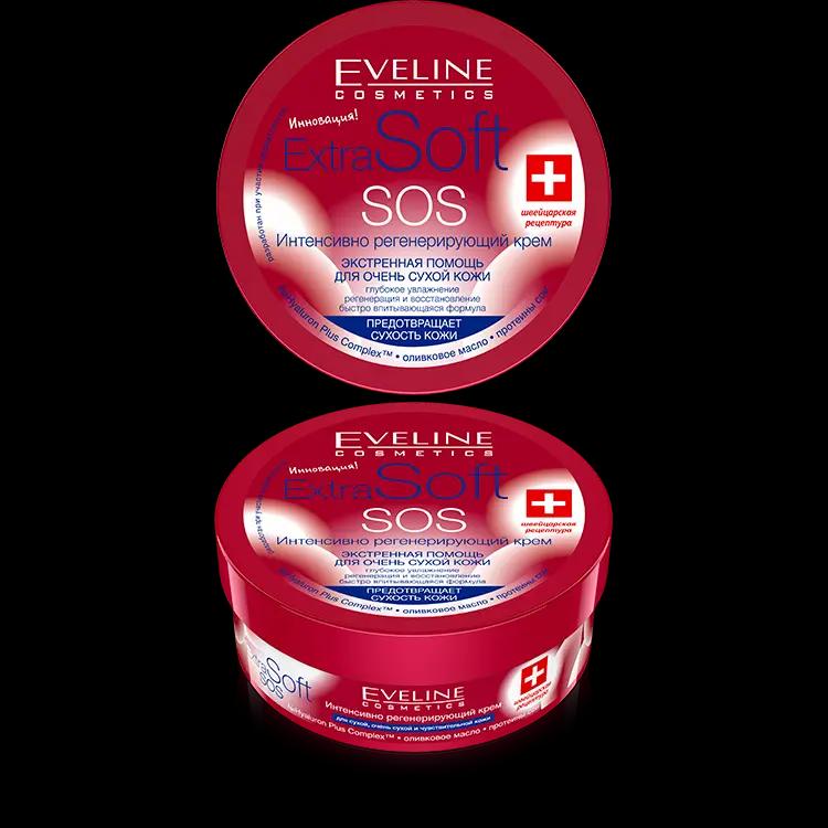 Eveline Extra Soft SOS Интенс.Регенерир. Крем Экстрен.помощь д/очень сухой кожи (200мл).12