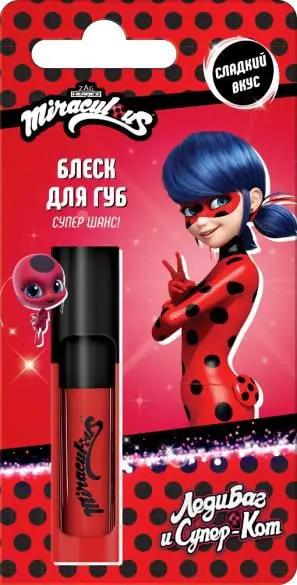 Miraculous Леди Баг и Супер Кот Блеск для губ "Леди Баг" 3,5г.12 /арт-95122/ 