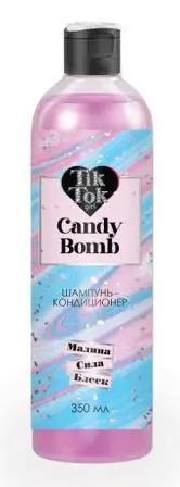 АКЦИЯ ! TIK TOK GIRL Шампунь-кондиц.Candy bomb малина сила,блеск 360мл.6 /SHB97224