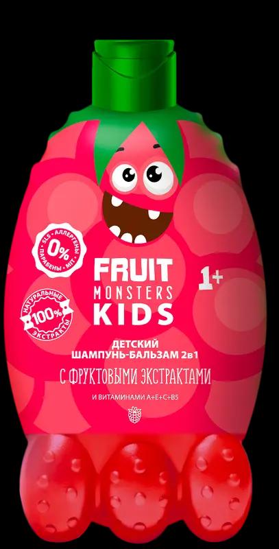 Мегамонстры "Фрутомонстры" Шампунь-бальзам 2в1 Малина (400мл).6 /250939/ 