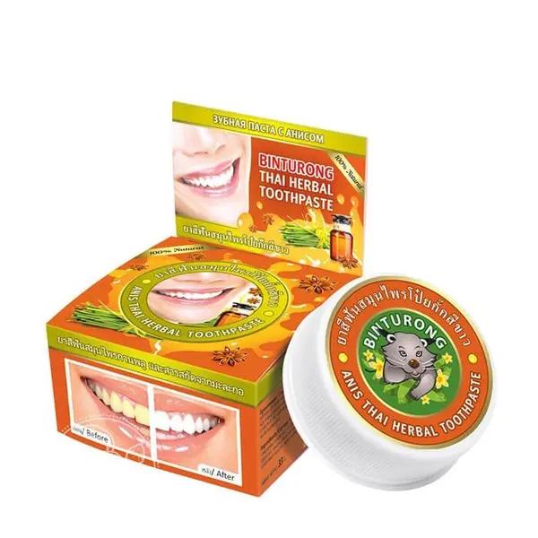 Binturong Зубная паста (33г) с экст.Аниса Thai Herbal .12