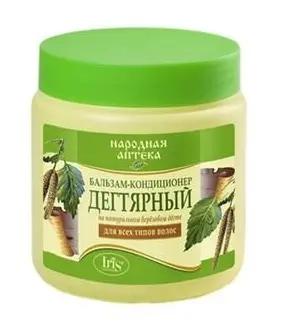 IRIS "Народная  Аптека" Бальзам-кондиционер Дегтярный (банка-500мл).12