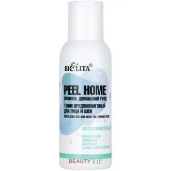 Акция -60% Белита Peel Home.Тоник предпилинговый д/лица и шеи Мультикислотный (100мл)