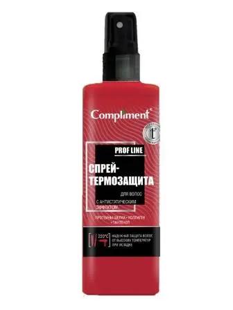 "Compliment" PROF LINE Спрей - Термозащита д/волос с антистатич. эффектом (200мл).12 /642235/