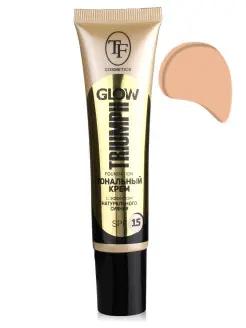 Triumpf CTW22 Тональн. крем GLOW TRIUMPH FOUNDATION тон 206  sand beige/беж.песок (30мл)