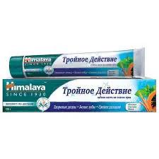 Himalaya Herbals/ Зубная паста на основе трав "Тройное Действие" (125мл).24  /арт-22563/