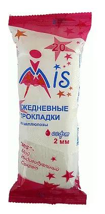 MIS Прокладки жен. Ежедневные 20шт целлюлоза софт арт-4723 (48)