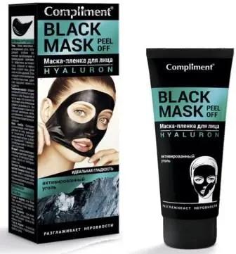 "Compliment" No problem "Black Mask" Маска-пленка для лица HYALURON 80мл.12 /912747