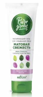 Белита Pure Green Матирующий гель для умывания лица Матовая свежесть (75мл).20