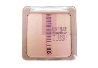 RUBY ROSE Палетка румян Soft touch Blush, НВ-6109-1