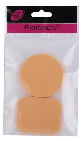 FARRES /FP-003/ Спонжики для макияжа (круг + квадрат). (12)