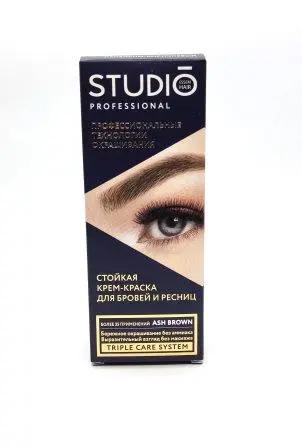 Краска для Бровей и Ресниц "СТУДИО" стойкая (Ash Brown) Пепельно-корич.(50/30мл).6/94958