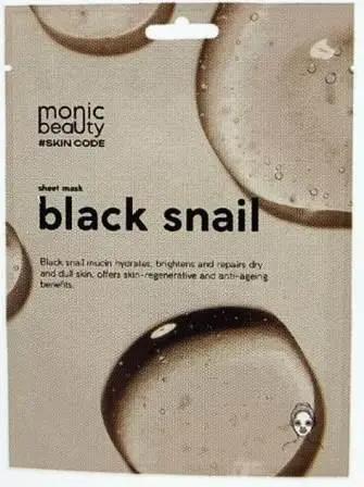 MONIC BEAUTY Skin Code Тканевая маска для лица Черная улитка 25мл (*10)